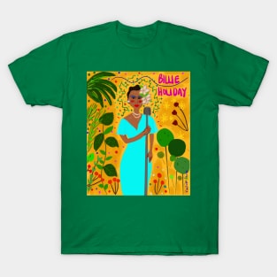 Women in Jazz Featuring Billie Holiday T-Shirt